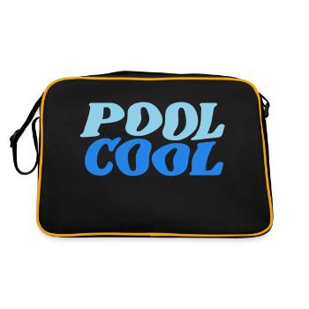 pool cool - Retro Tasche - Schwarz/Gold - Hinten