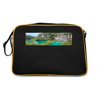 Plitvice Lakes National Park crystal clear water - Retro Bag - black/gold - Back