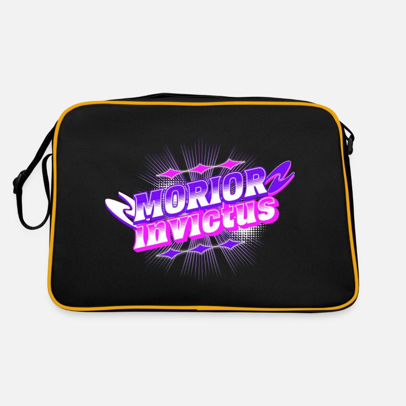 Morior Invictus - Retro Bag - black/gold