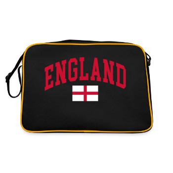 England - Retro Tasche - Schwarz/Gold - Hinten