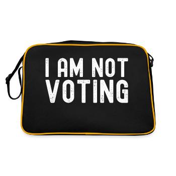 I'm Not Voting - We don't need the same Candidates - Retro Bag - black/gold - Back