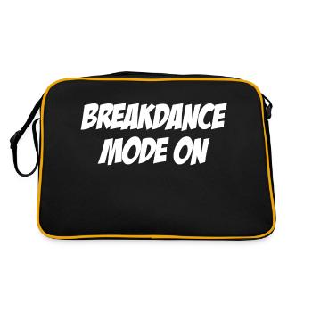 Mode breakdance activé - Sac Retro - noir/or - Dos