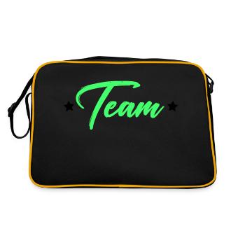 Équipe - Sac Retro - noir/or - Dos