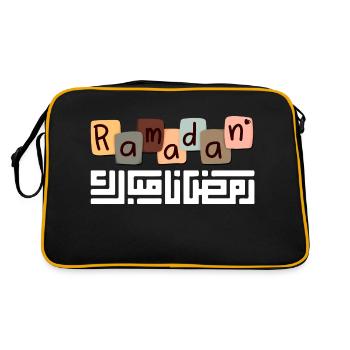 Ramadan Moubarak - Sac Retro - noir/or - Dos