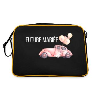 The Bride-to-be - Wedding Car - Retro Bag - black/gold - Back