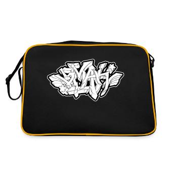Smak - Graffiti - Sac Retro - noir/or - Dos