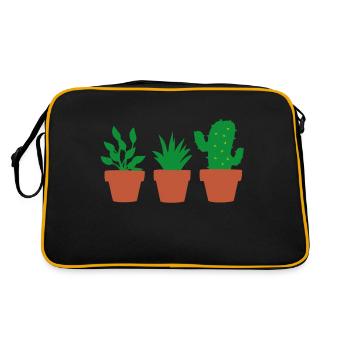 les plantes - Sac Retro - noir/or - Dos
