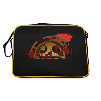 One Piece Logo - Retro Bag - black/gold - Back