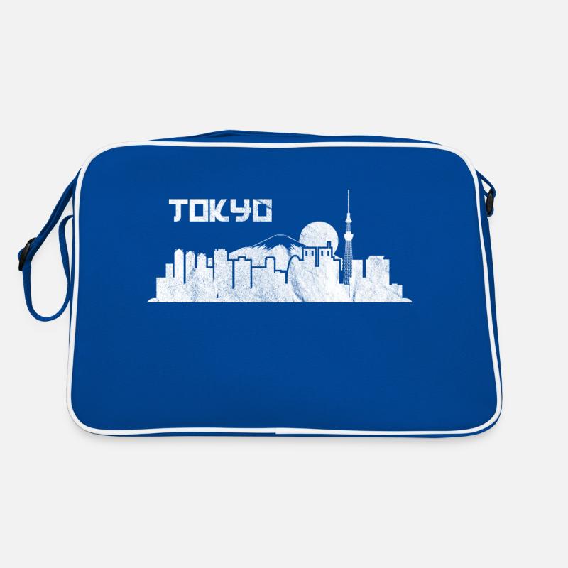 TOKYO SKYLINE BLACK AND WHITE by The Manzanita´s Retro Tasche
