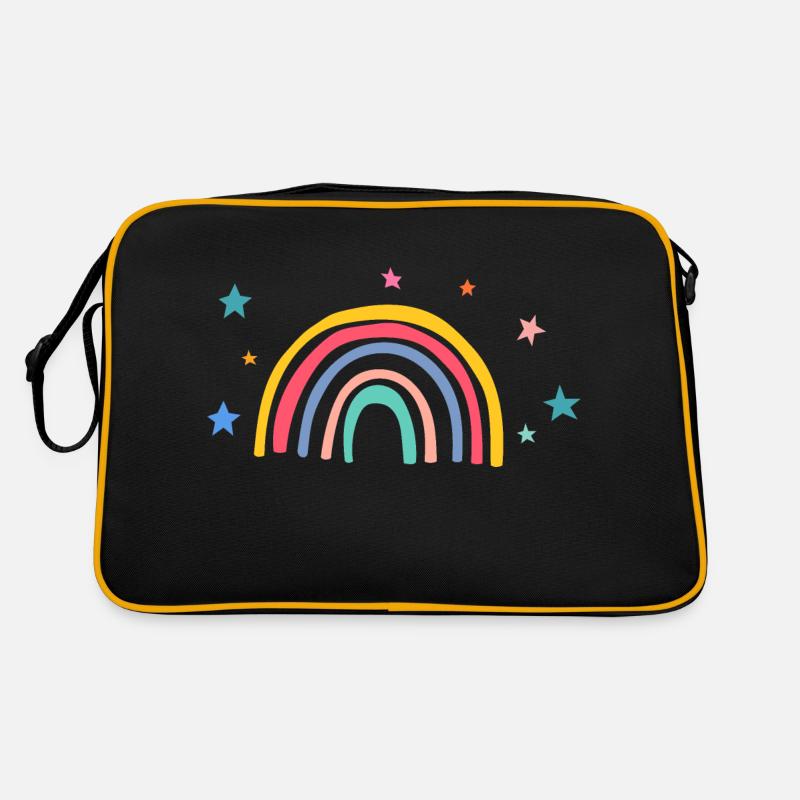 Regenbogen Retro Tasche