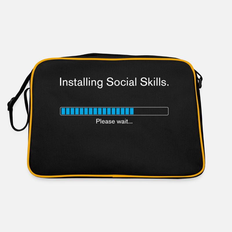 Installing Social Skills Please wait - Retro Bag - black/gold