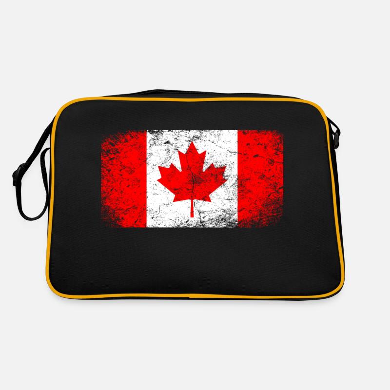 Canada Flag Maple Leaf Vintage Retro Bag
