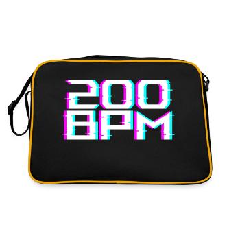 Uptempo 200BPM - Retro Bag - black/gold - Back