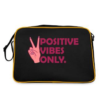 Citer les ondes positives uniquement - Sac Retro - noir/or - Dos