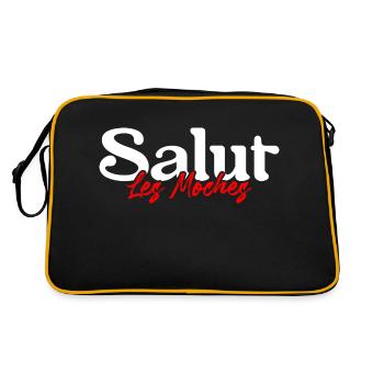 Salut les gens pas beaux - humour sarcasme - Sac Retro - noir/or - Dos