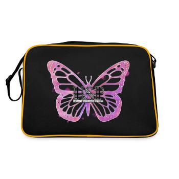 HSP - Highly sensitive person - Retro Bag - black/gold - Back