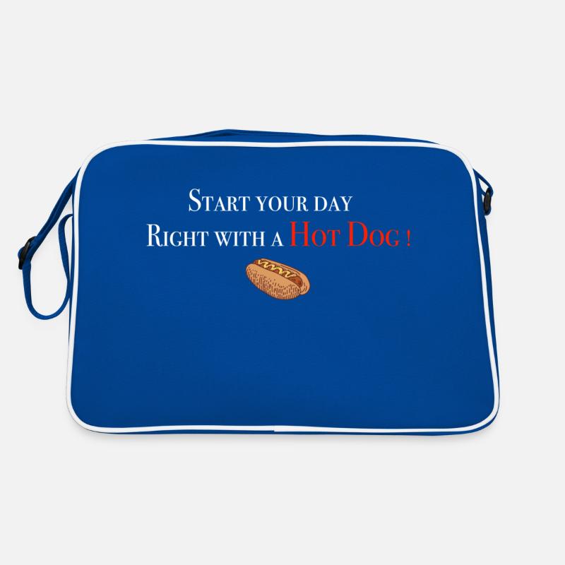 Start with Hot Dog Retro Tasche
