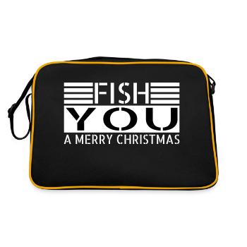 Déclaration Santa Bahamas Bass Fishing Tshirts - Sac Retro - noir/or - Dos