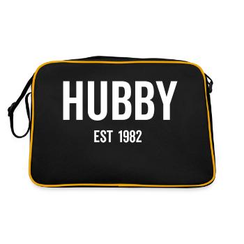 Hubby Est 1982 - Retro Bag - black/gold - Back