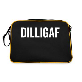 DILLIGAF - Sac Retro - noir/or - Dos