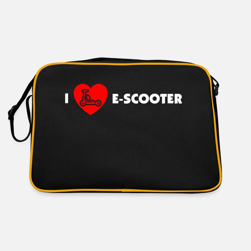 E-Scooter E-Roller Scooter - Sac Retro - noir/or