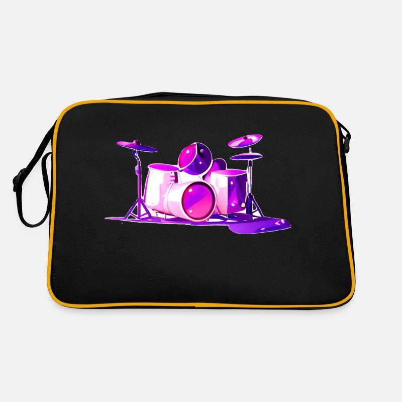 Drums Drummer Musicians Drummer Retro Bag