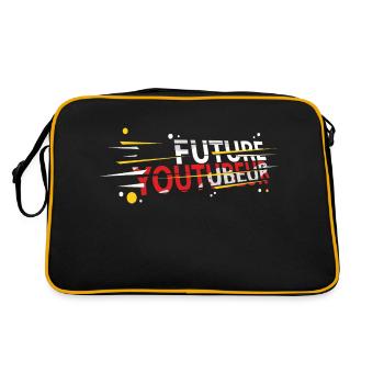 future youtubeur - Sac Retro - noir/or - Dos