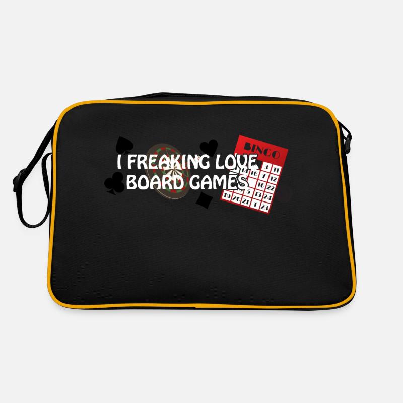 boardgame chess backgammon game night Retro Tasche