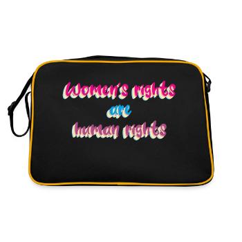Women's rights - Retro Bag - black/gold - Back