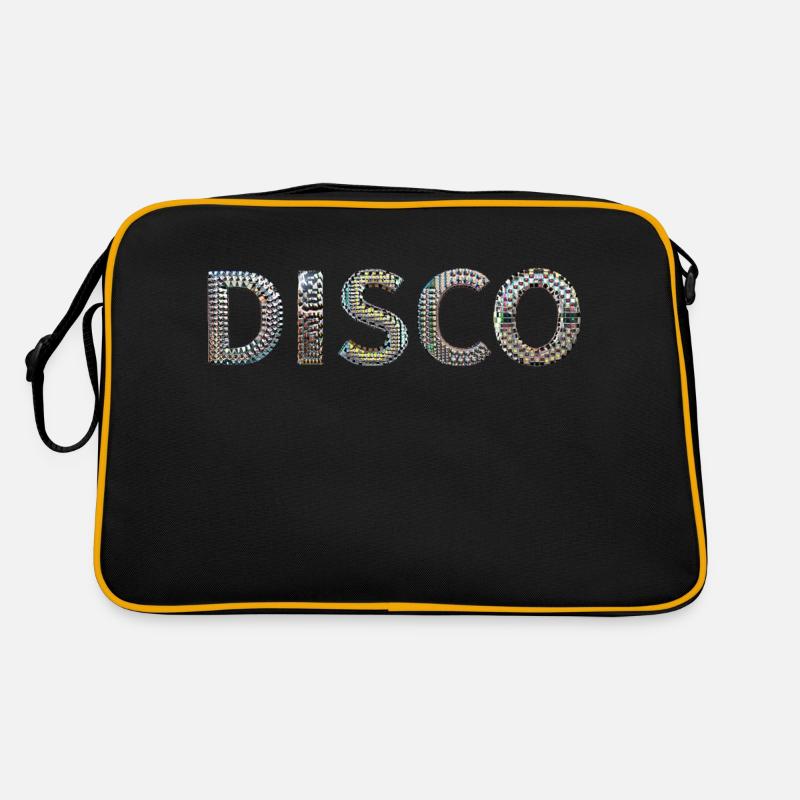 DISCO lettrage boule disco look danse devisefun Sac Retro