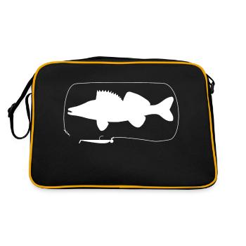 Pike-perch with softbait - Retro Bag - black/gold - Back