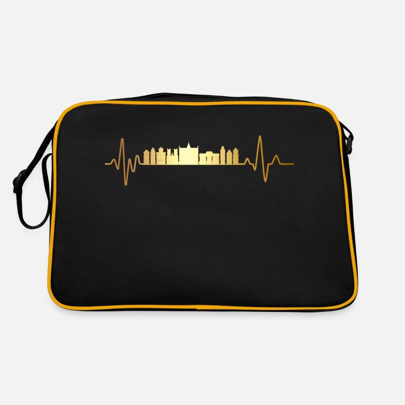 Herzschlag Brüssel Retro Tasche