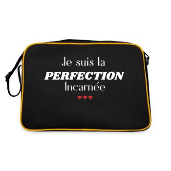 je suis la perfection incarnée - Sac Retro - noir/or - Dos