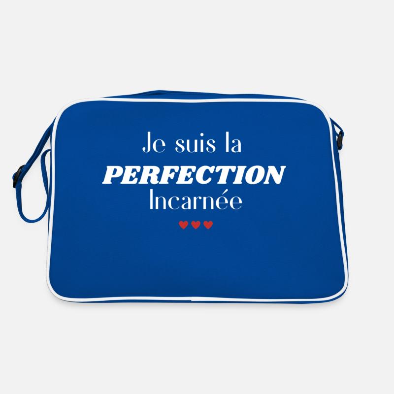 Ich bin die fleischgewordene Perfektion Retro Tasche