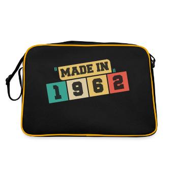 1962 anniversaire 1962 né en 1962 anniversaire - Sac Retro - noir/or - Dos