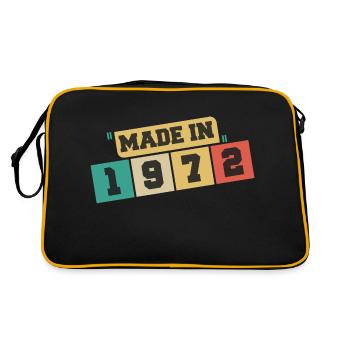 1972 anniversaire 1972 né en 1972 anniversaire - Sac Retro - noir/or - Dos
