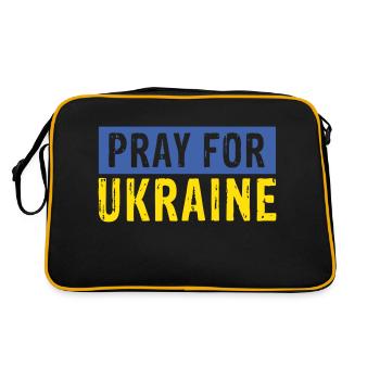 Priez pour l’Ukraine | Vectorale - Sac Retro - noir/or - Dos