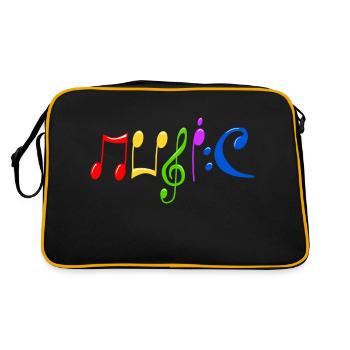 Music - Retro Bag - black/gold - Back