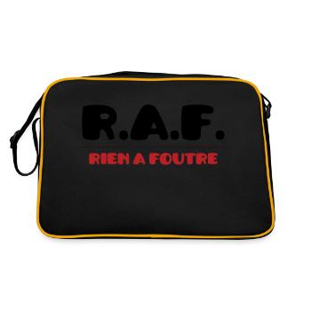 R.A.F. - Rien à foutre :) - Sac Retro - noir/or - Dos