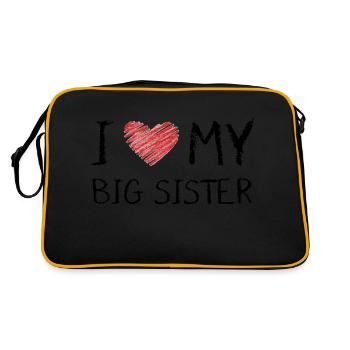 I Love My Big Sister - Sac Retro - noir/or - Dos