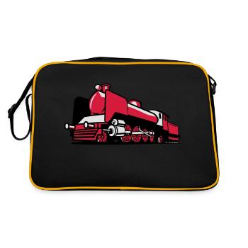 dampflok railroad tender - Retro Bag - black/gold - Back