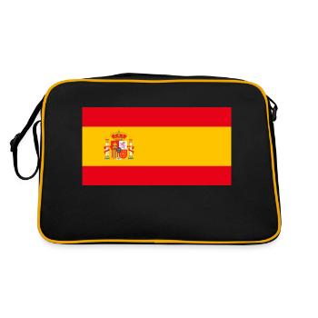 Drapeau d’Espagne, vive Espagne - Sac Retro - noir/or - Dos