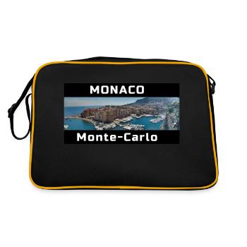 MONACO, Monte-Carlo - Sac Retro - noir/or - Dos