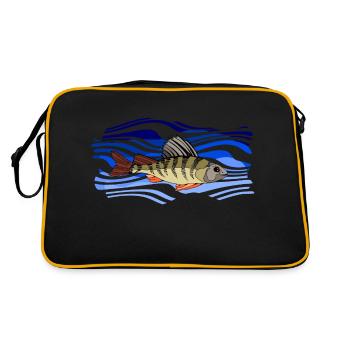 Poisson - Sac Retro - noir/or - Dos
