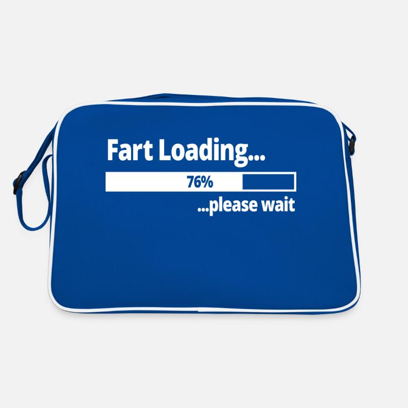 Fart Loading ...76% Please Wait Funny Gift Retro Bag