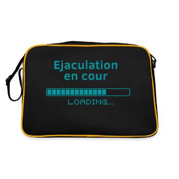 Ejaculation en cour - Sac Retro - noir/or - Dos