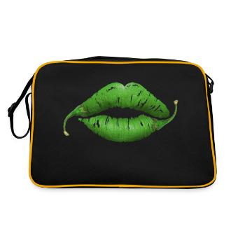 Lips - Retro Bag - black/gold - Back