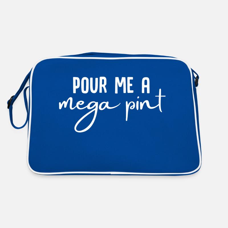 Gießen Sie mir ein Mega-Pint Retro Tasche