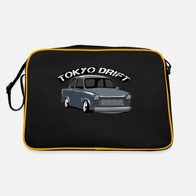 Tokyo Drift - Kult Trabant - Retro Tasche - Schwarz/Gold