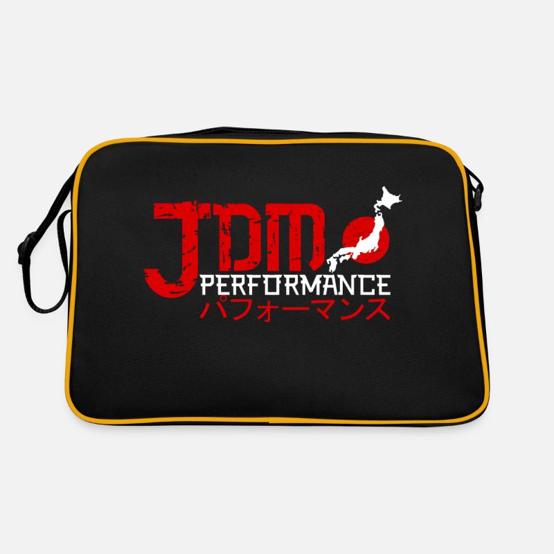 JDM Performance Tuning - Retro Tasche - Schwarz/Gold
